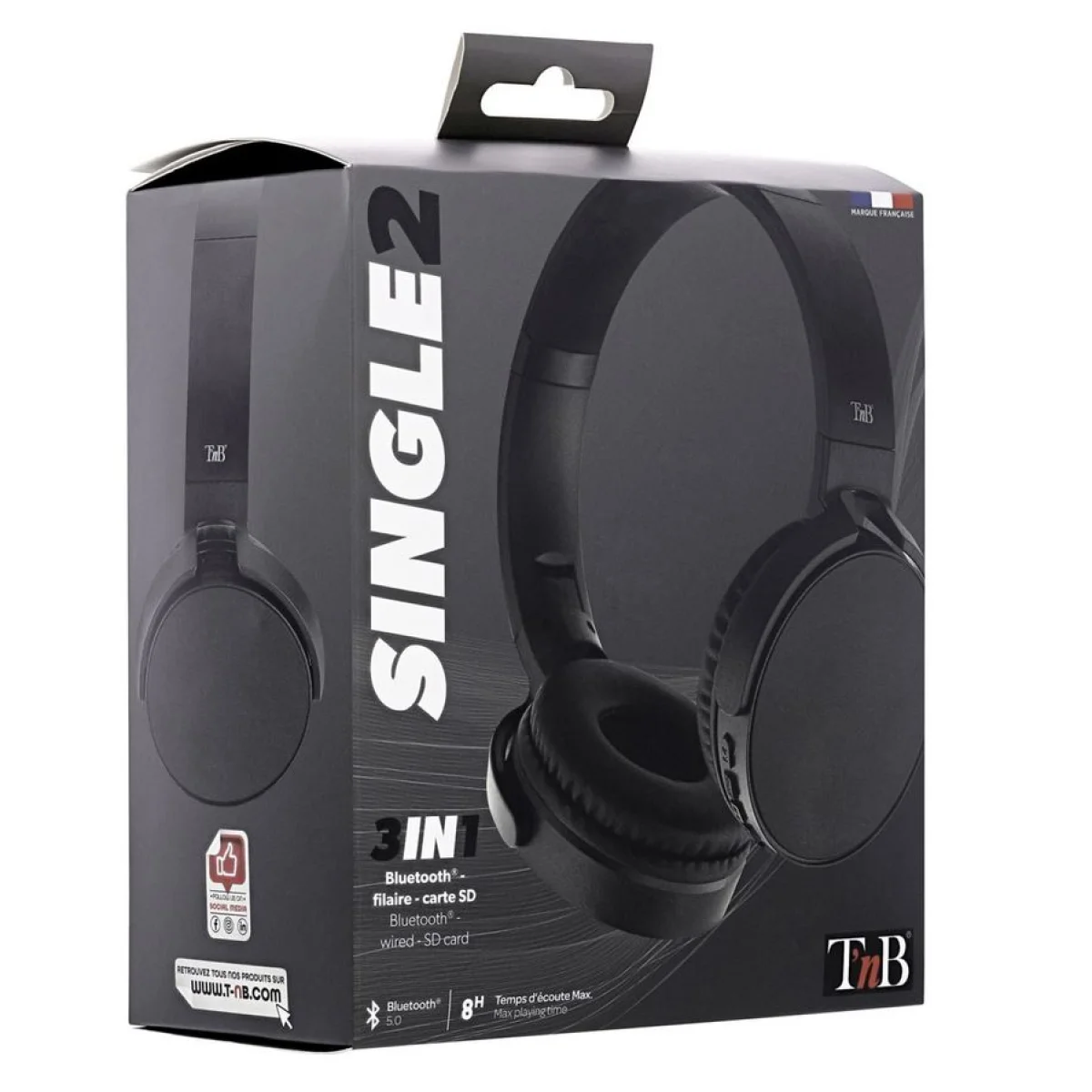 Auriculars Bluetooth negres TNB Single 2 CBSGL2BK