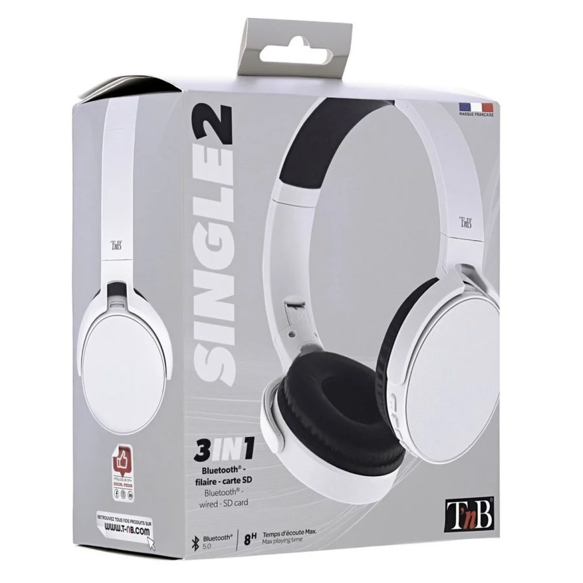 Auriculars Bluetooth gris TNB Single 2 CBSGL2SL