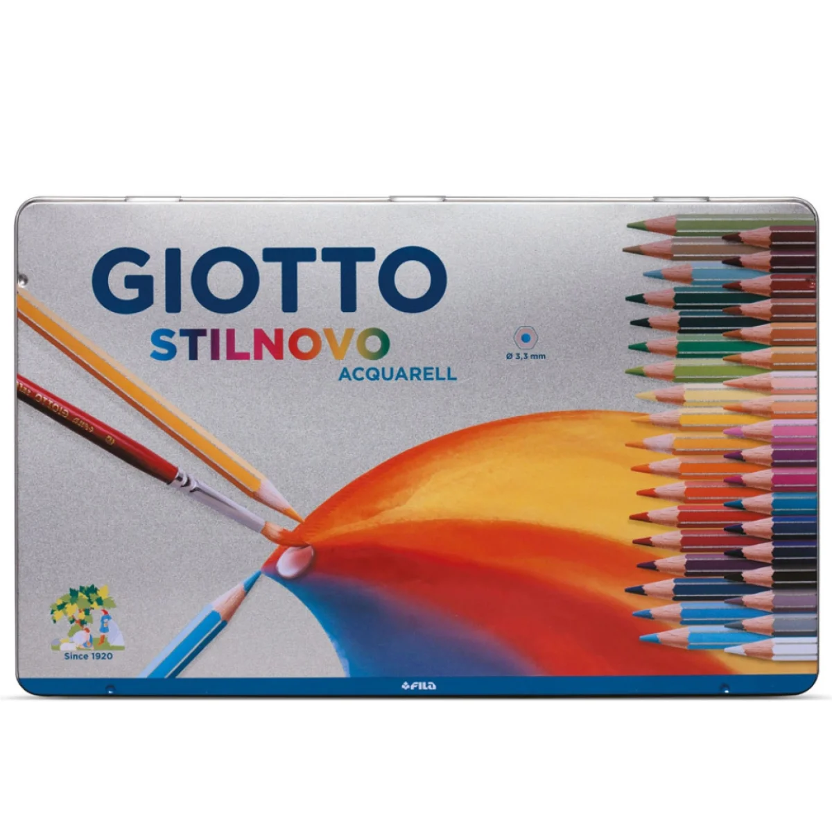 Llapis colors assortits aquarel·lables Stilnovo Giotto -p 36- F256400
