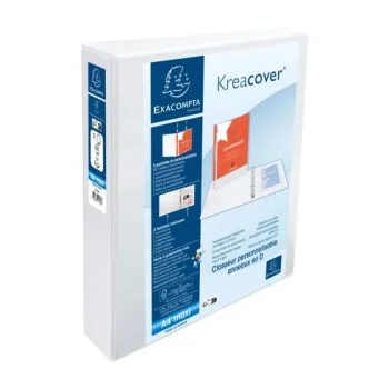 Carpeta canguro Din A4 2x40mm blanc Exacompta 51823E