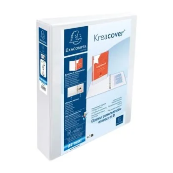Carpeta canguro Din A4 4x40mm blanc Exacompta 51843E