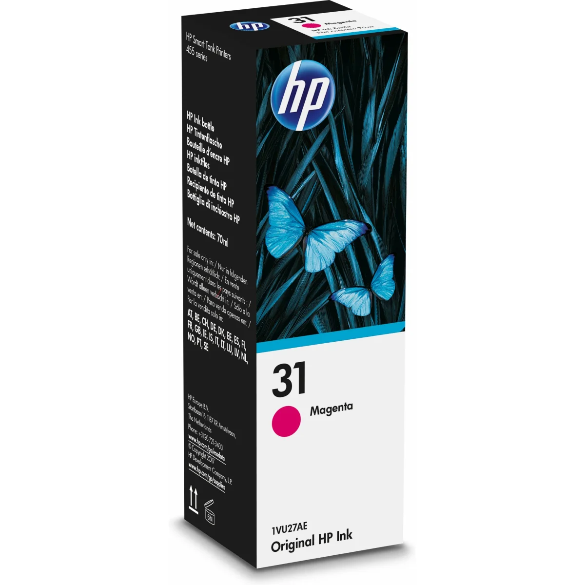 Cartutx tinta original ampolla HP 31 1VU27AE magenta