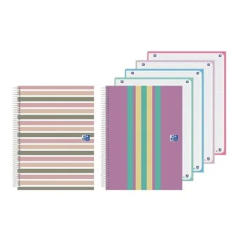 Llibreta espiral 90g 120f TD A5 5x5 Colorblock Oxford 400195417