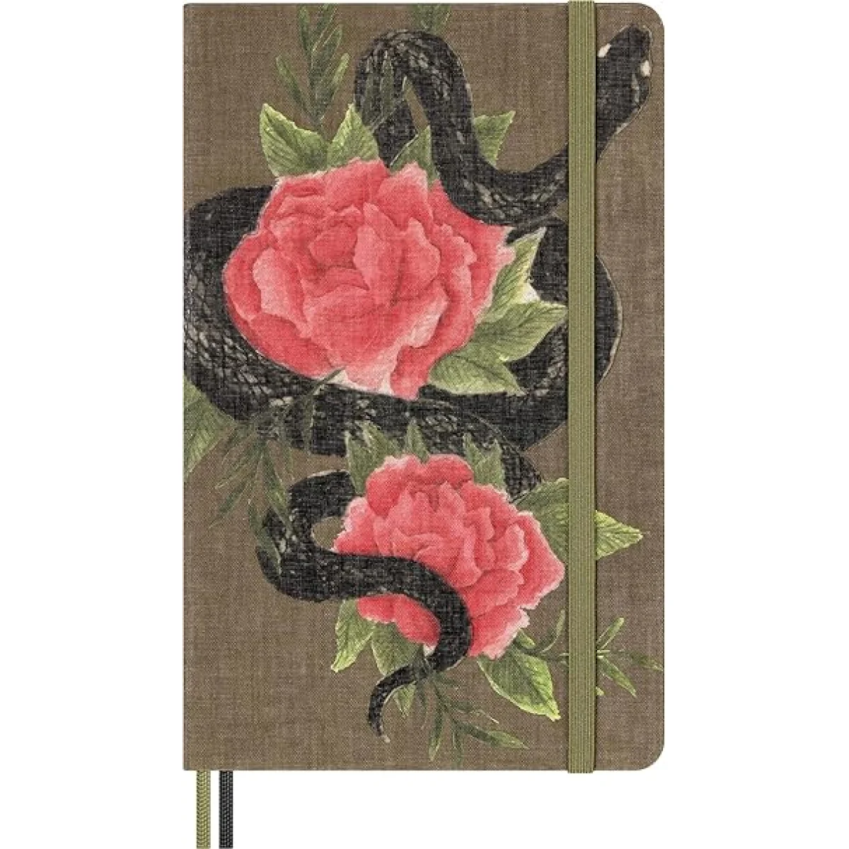 Quadern 13x21 Serp amb rosa ratlla L Moleskine LECNYSNKQP060