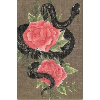 Quadern 13x21 Serp amb rosa caixa ratlla L Moleskine LECNYSNKQP060BOX