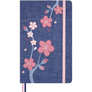Quadern 13x21 Sakura Flor Rosa ratlla L Moleskine LESU08QP060