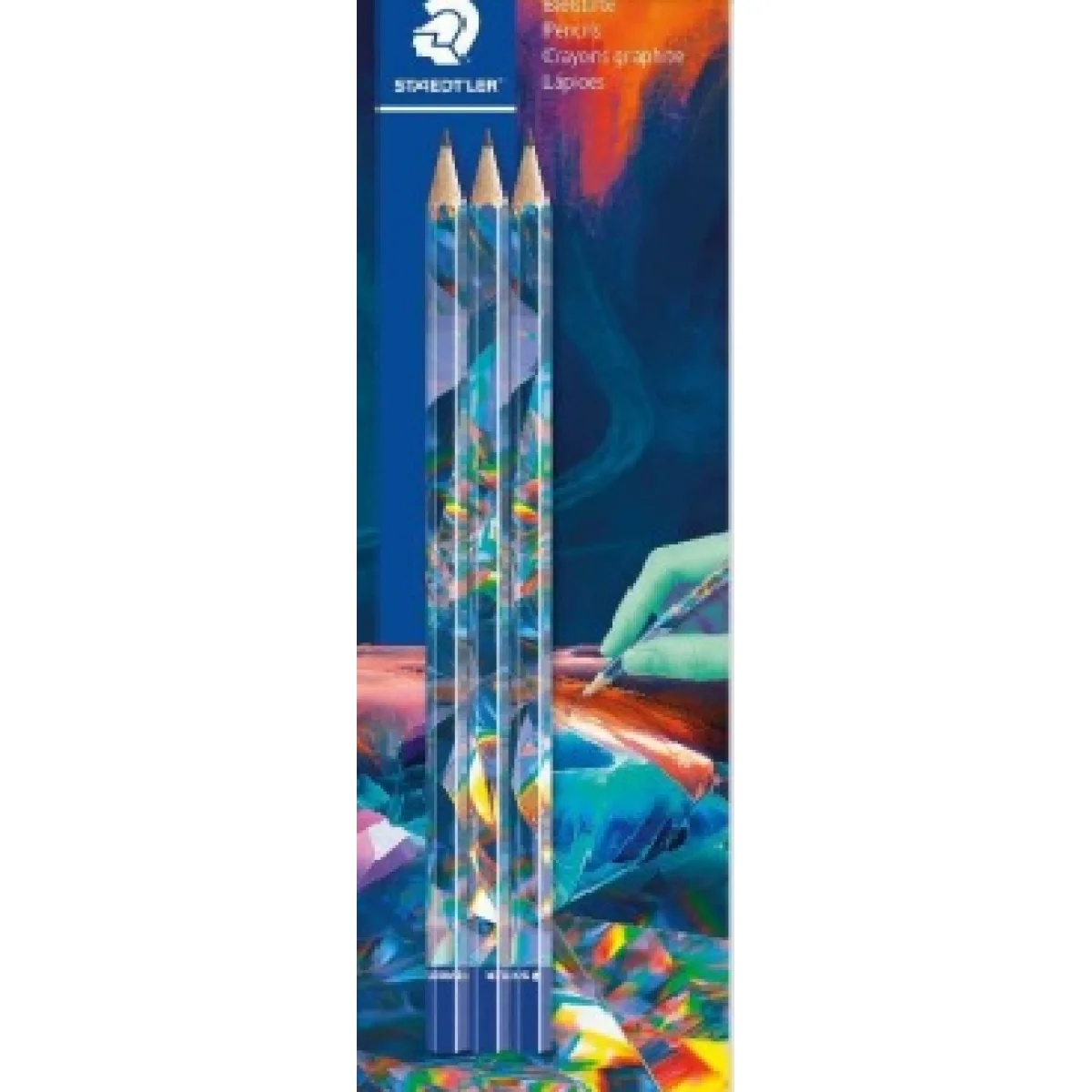 Llapis de grafito HB Multiverse Staedtler 170BK3E2-1