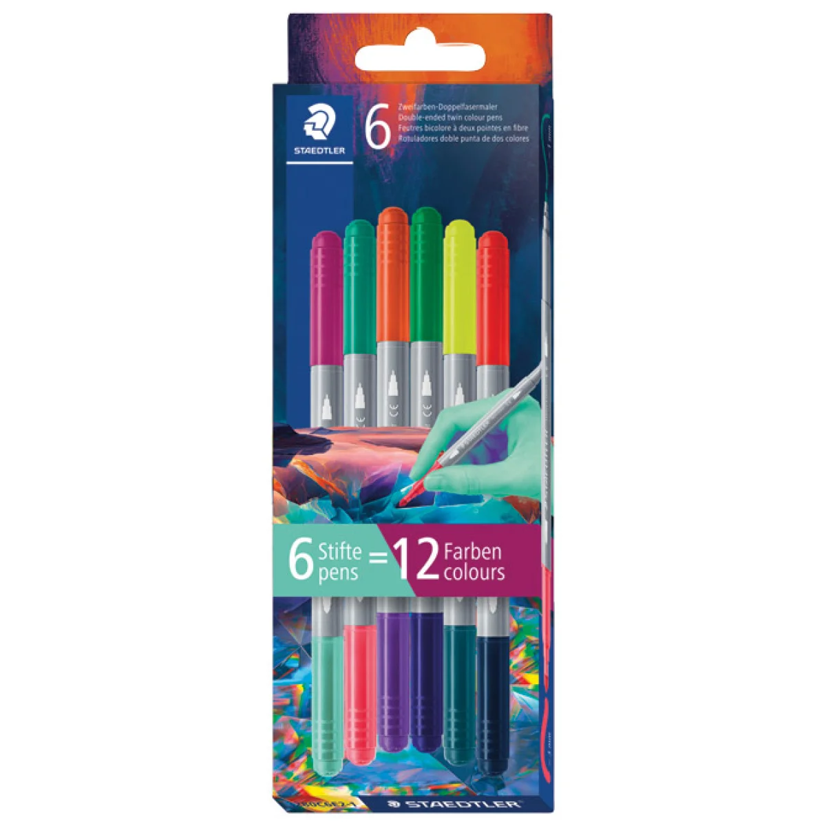 Retolador colors assortits doble punta Multiverse Staedler 3280C6E2-1