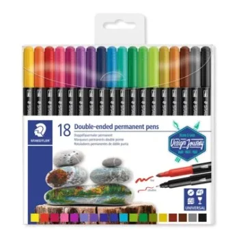 Retolador colors 0.5 i 3 mm doble punta Staedtler 3187 TB18