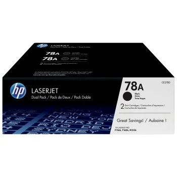 Toner original HP 78A CE278AD negre -pack 2 tòners-