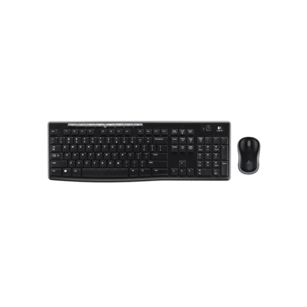 Teclat i mouse s/ fil òptic negre Logitech Combo MK270