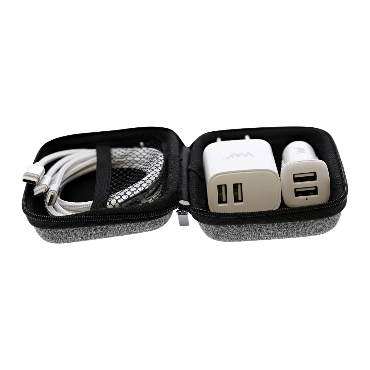Kit de càrrega universal 3 en 1 blanc TBN Way WCHTRAVEL