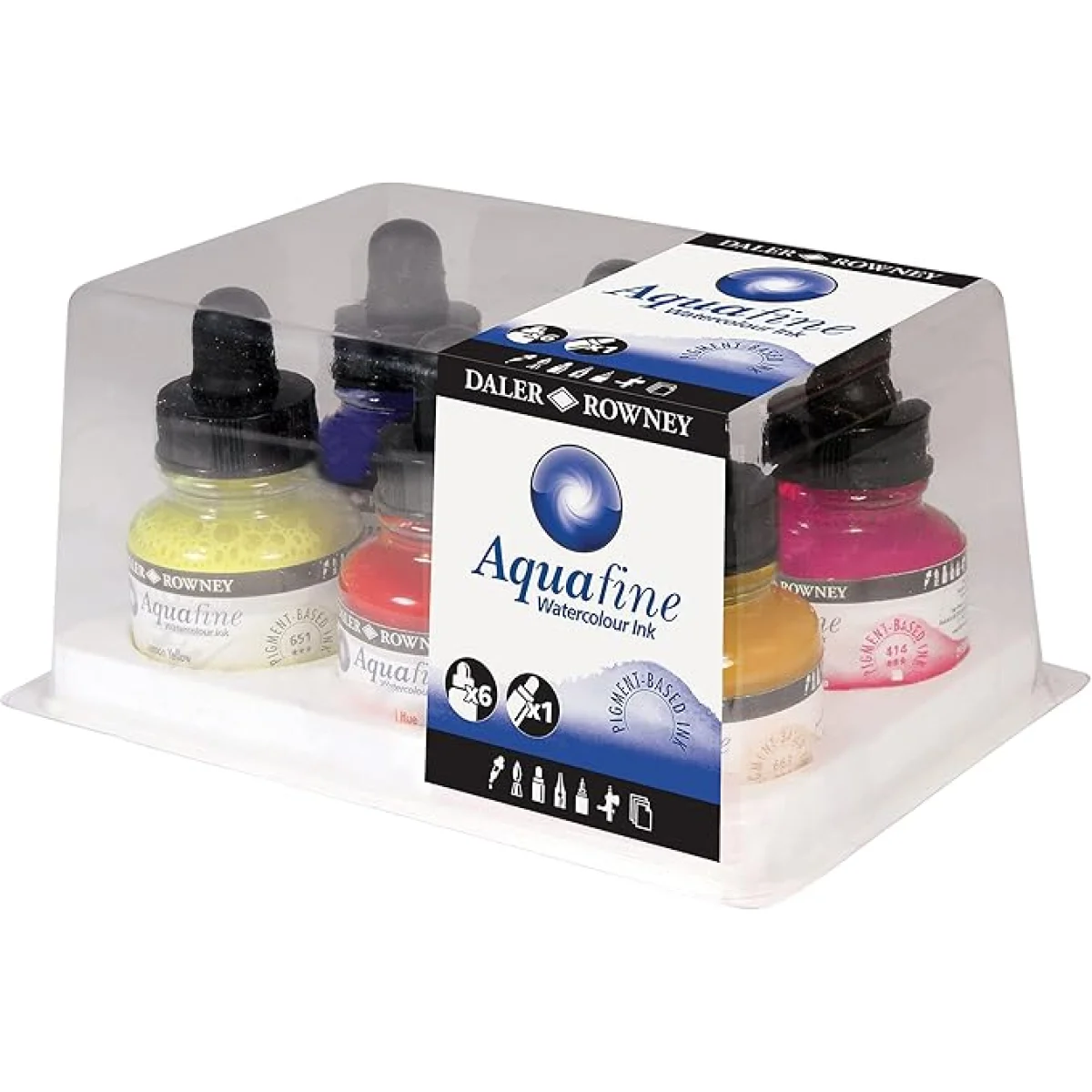 Estoig aquarel.la liquida col primaris 6x30 ml Daler Rowney D166100007