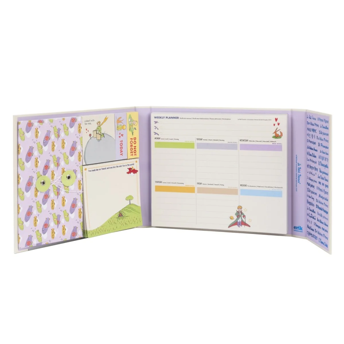Planificador setmanal amb notes Petit Prince Adventure Erik PSNA002 