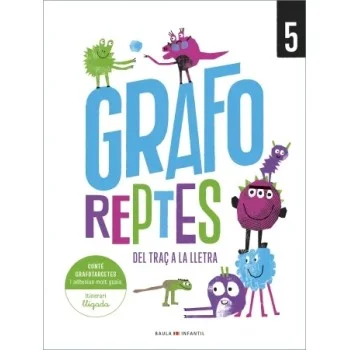 Quadern de grafomotricitat creativa 5, Grafo Reptes, Baula
