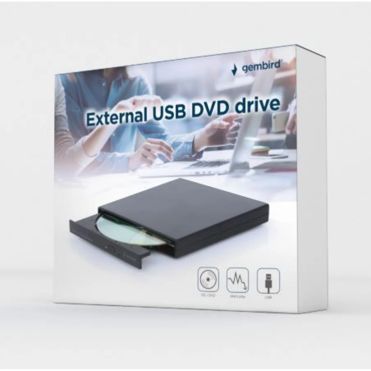 Caixa externa disc dur portatil Gembird  DVD-USB-04