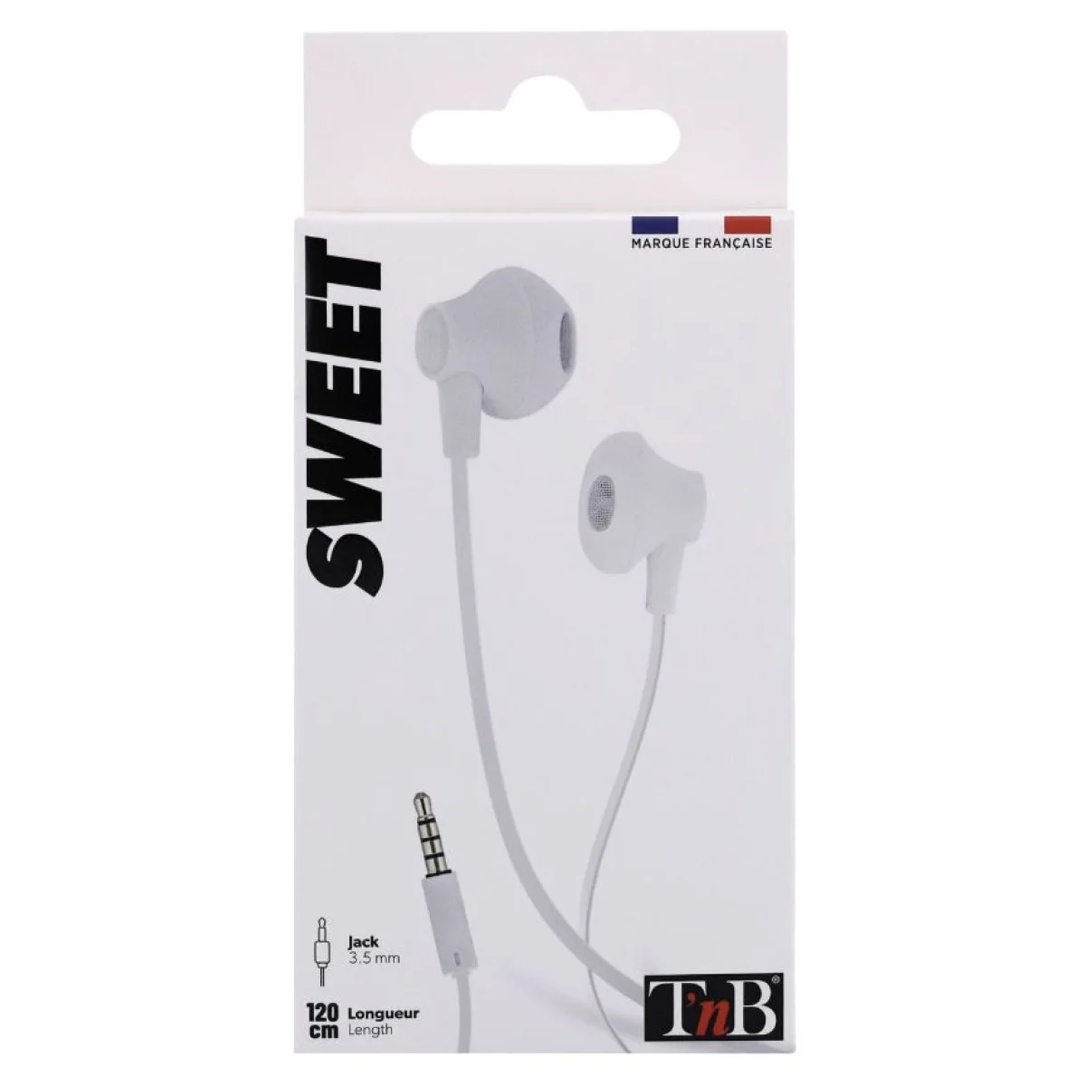 Auriculars amb micro blanc jack TNB ESSWEETWH