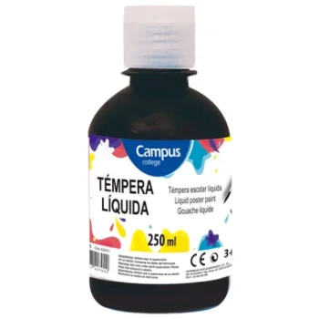 Tempera escolar negre 250 ml Campus 630572