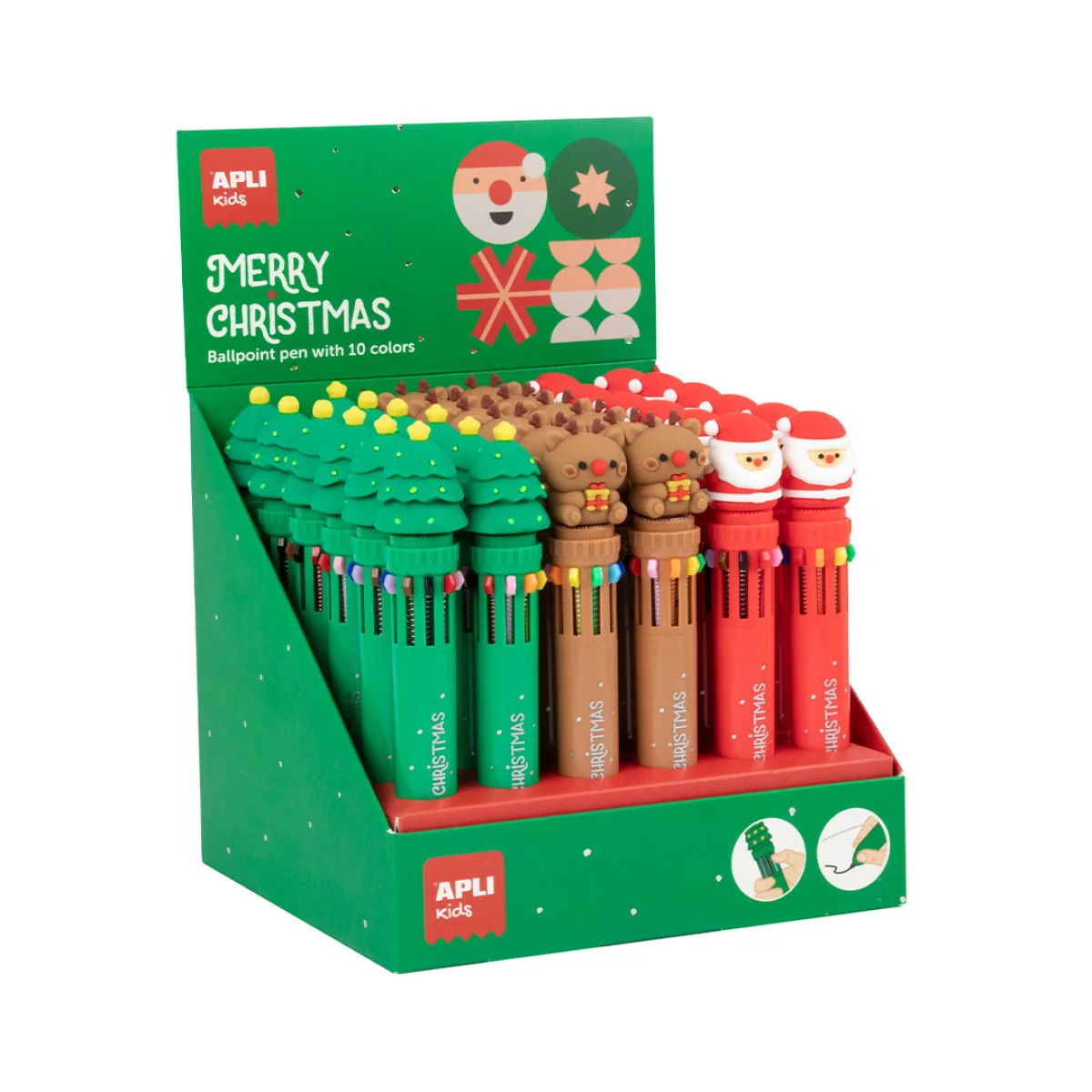 Bolígraf 10 colors Nadal Apli 20268