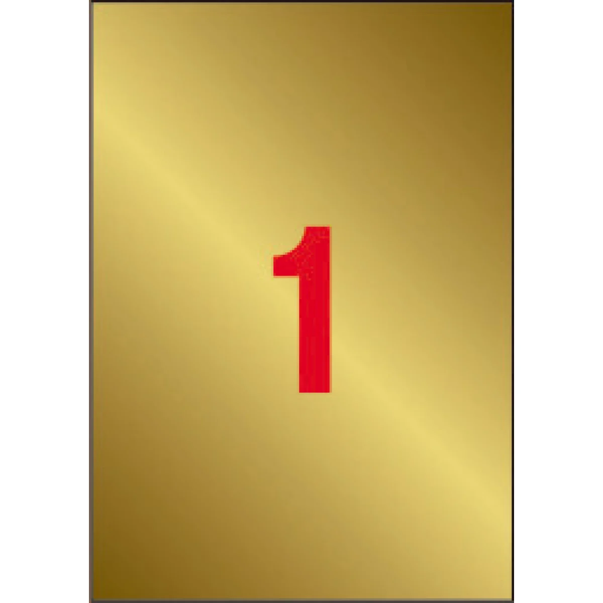 Etiquetes A4 metail.lizades or 210x297 Apli 14888 -c 20-