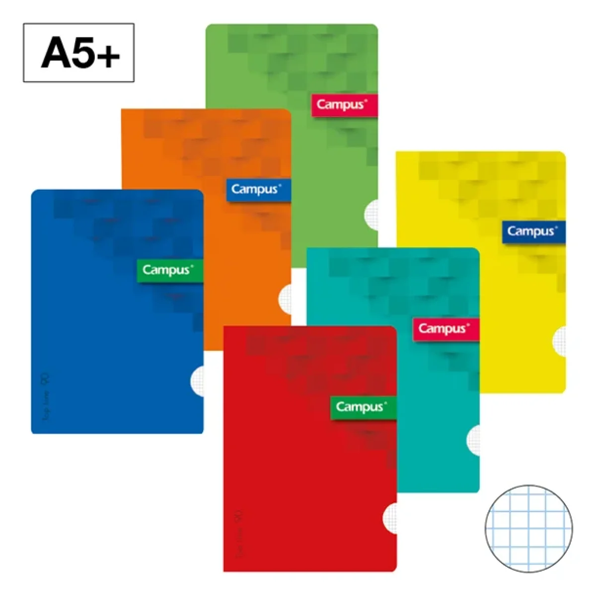 Llibreta grapada A5+ 48 fulls 90g 4mm TB Campus 002201