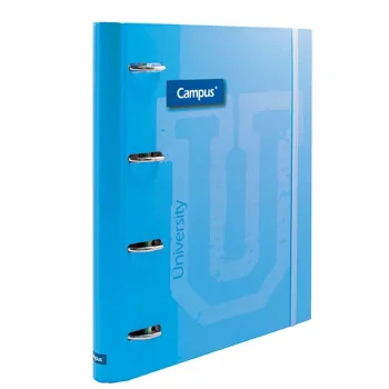 Ringbook A4 4x20 5x5 100f 90g blau clar Campus Soft 181347
