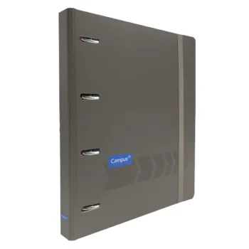 Ringbook A4 4x20 5x5 120f 90g PP gris Campus 181406