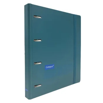 Ringbook A4 4x20 5x5 120f 90g PP Aqua blue Campus 181407