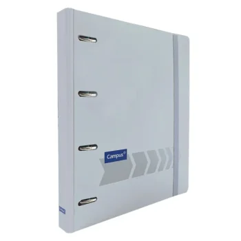 Ringbook A4 4x20 5x5 120f 90g PP Gris blavós Campus 181414