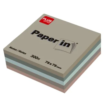 Notes adhesives 5 colors terra 300 fulls 75x75 Paper-in Plus 001218