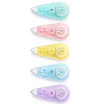 Corrector cinta 5mm x 6m Campus Mini Pastel 081855