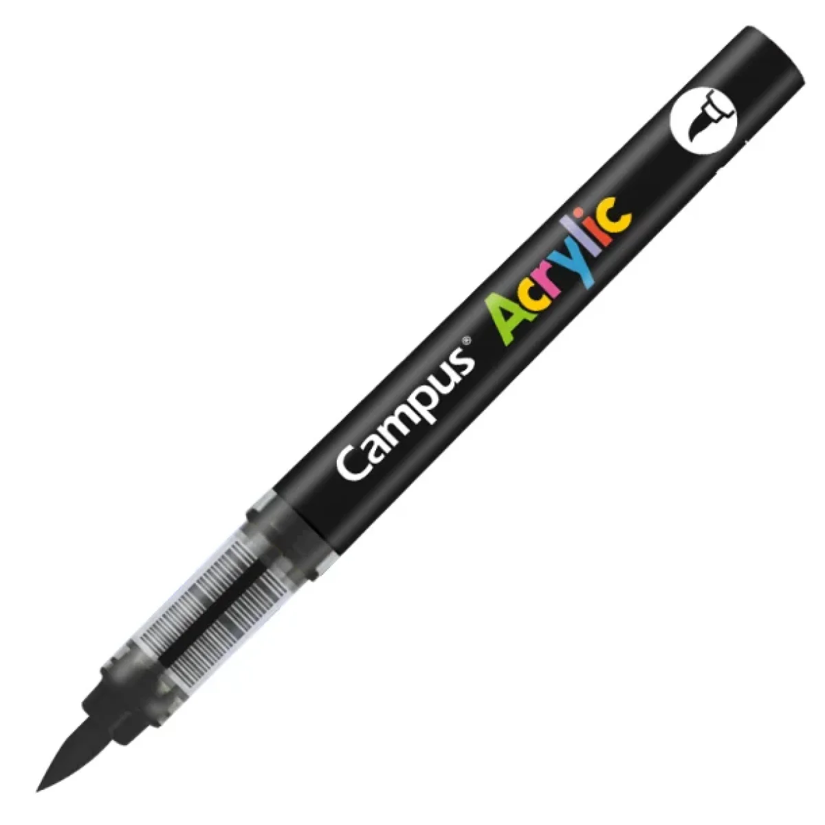 Retolador acrylic pinzell negre Campus 081769