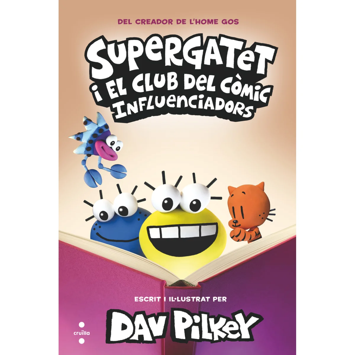 Supergatet i el club del còmic 5. Influenciadors, Dav Pilkey, Cruilla