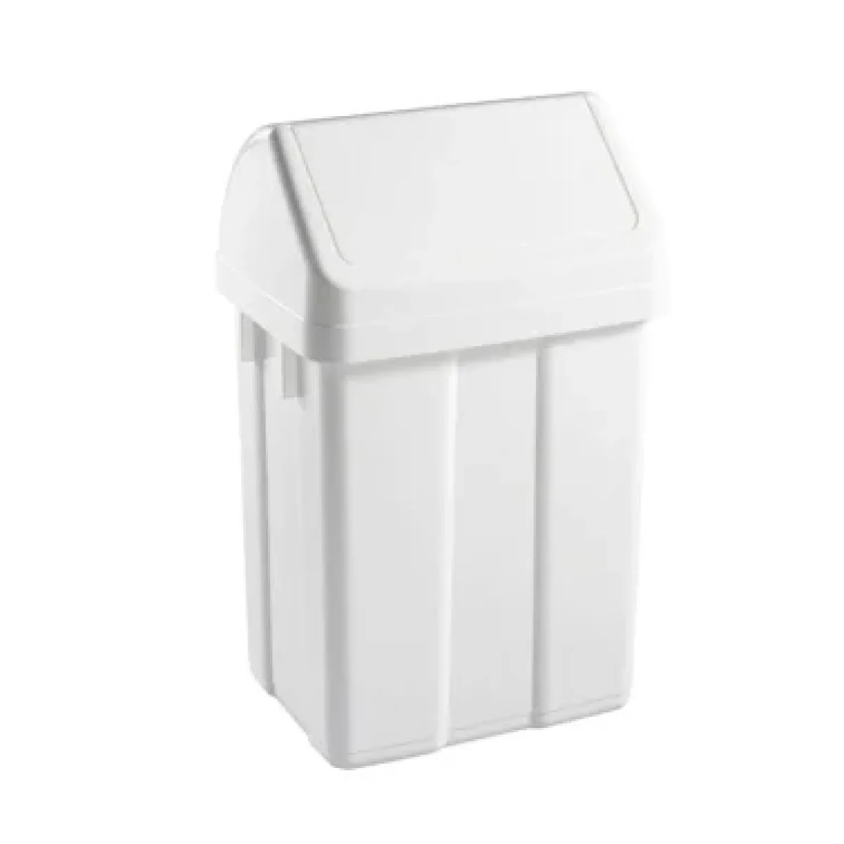 Paperera plàstic 50L tapa basculant blanc Dahi Makro 749767