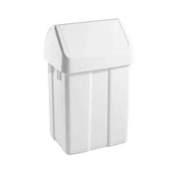 Paperera plàstic 50L tapa basculant blanc Dahi Makro 749767