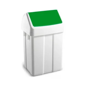 Paperera plàstic 50L tapa basculant verd Dahi Makro 749770