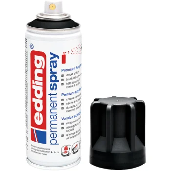 Spray permanent negre intens mate Edding 5200