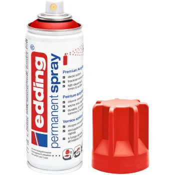 Spray permanent vermell tràfic mate Edding 5200