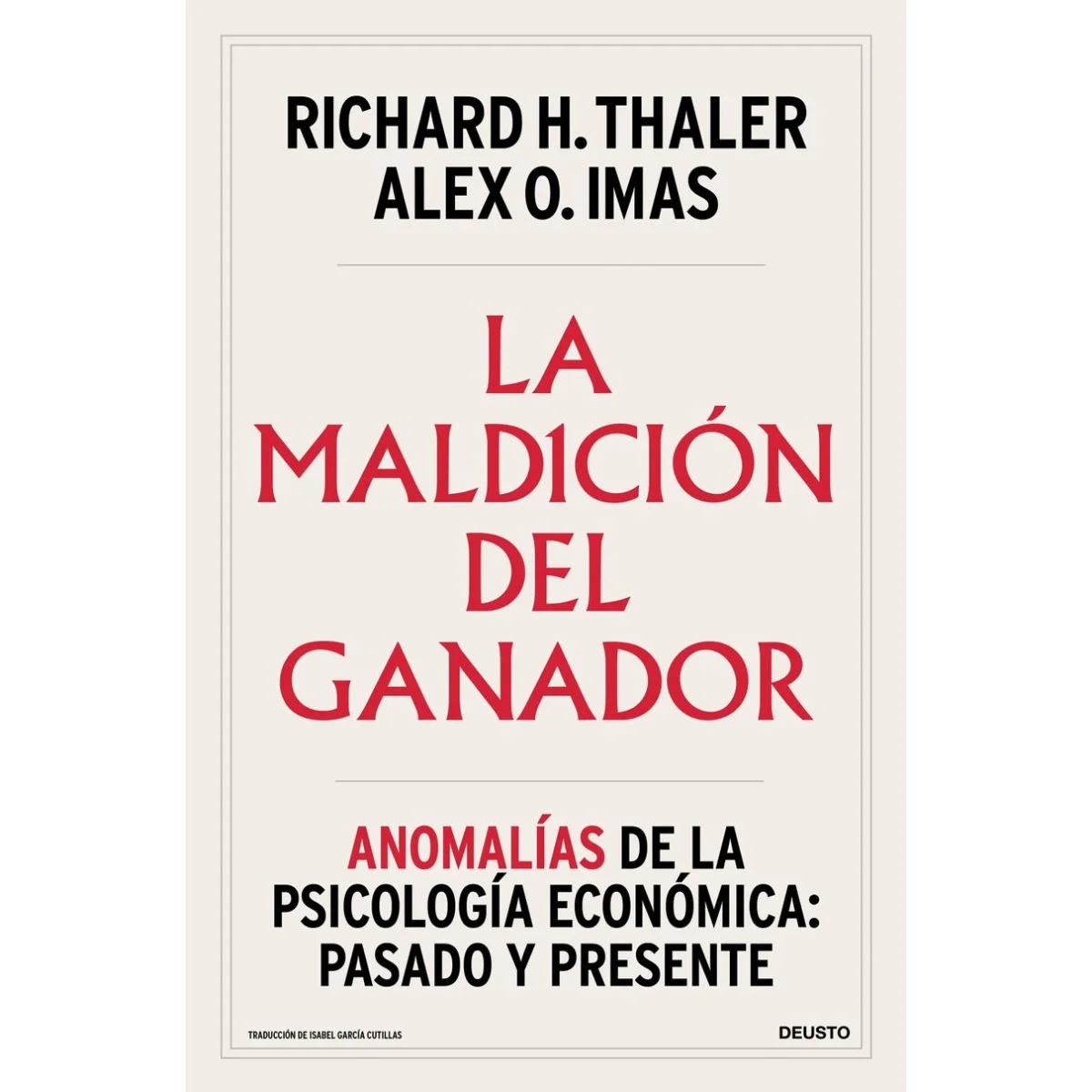 La maldición del Ganador, Richard H. Thaler, Deusto