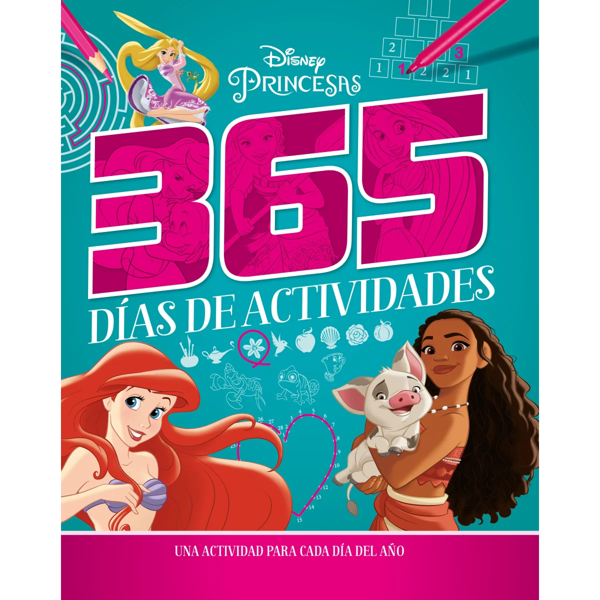 365 días de actividades, Princesas, Disney libros