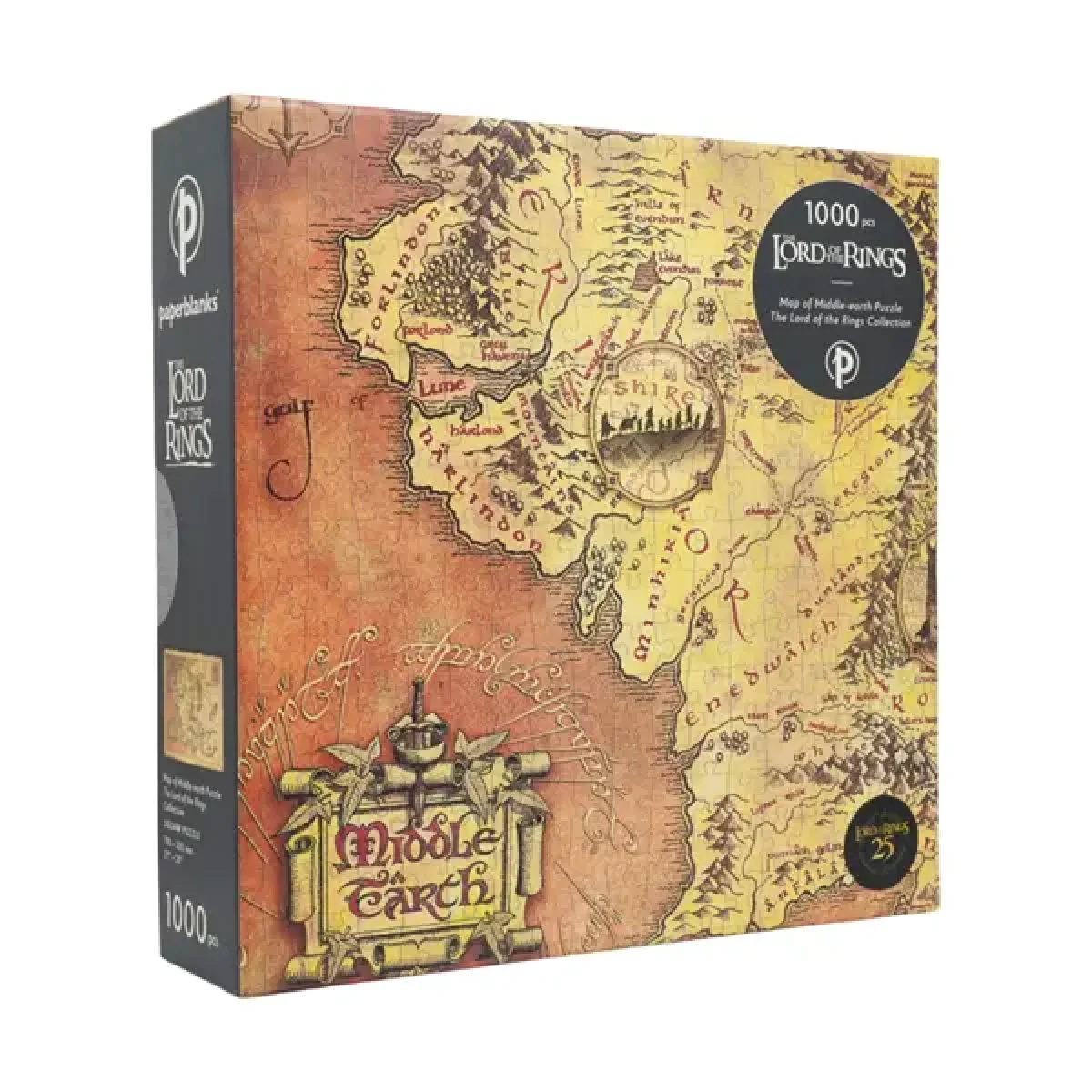 Puzzle 1000 peces Mapa de la Terra Mitja Paperblanks PA2367-9