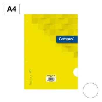 Fulls A4 llis 90g tapa groga Campus 002441 -p 100-