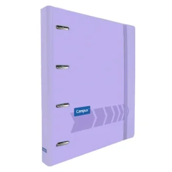 Ringbook A4 4x20 5x5 120f 90g PP violeta pastel Campus 181418