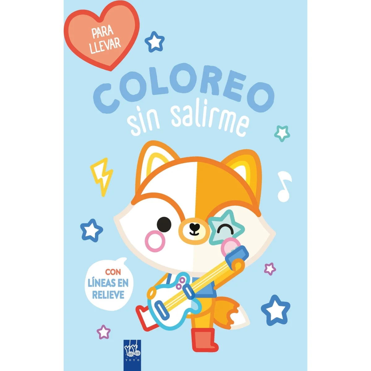 Coloreo sin salirme-Para llevar. Zorro, Yoyo