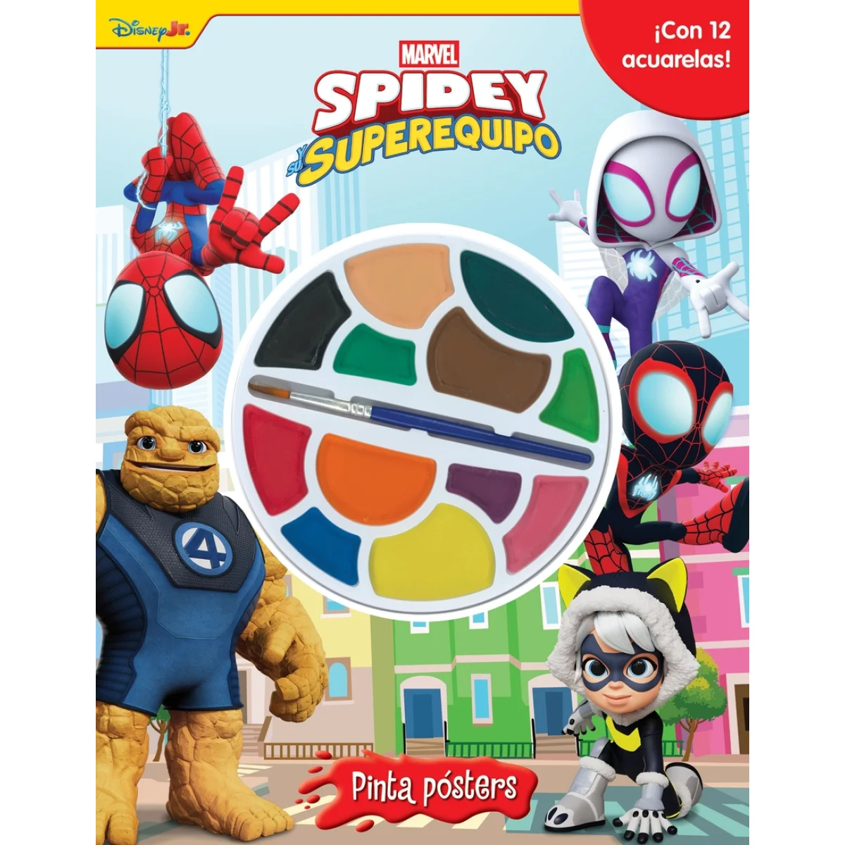 Spidey y su superequipo. Pinta pósters, Marvel, Disney Libros