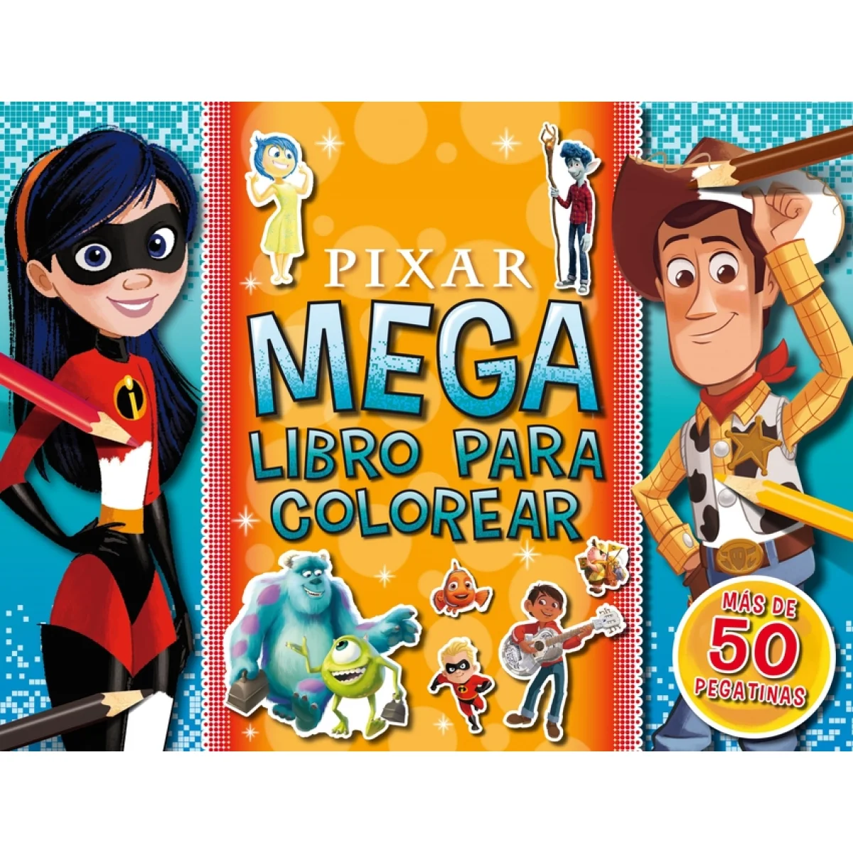 Pixar, Megalibro para colorear, Disney Libros
