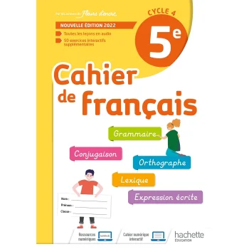 Cahier de français 5e, Hachette
