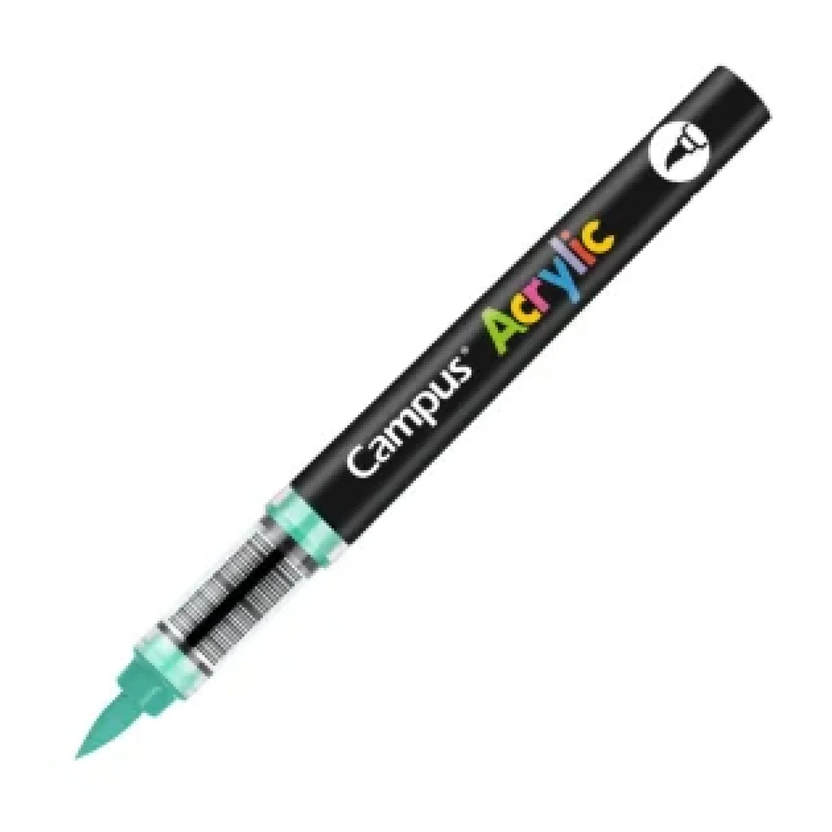 Retolador acrylic pinzell verd fosc Campus 081782