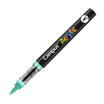 Retolador acrylic pinzell verd fosc Campus 081782