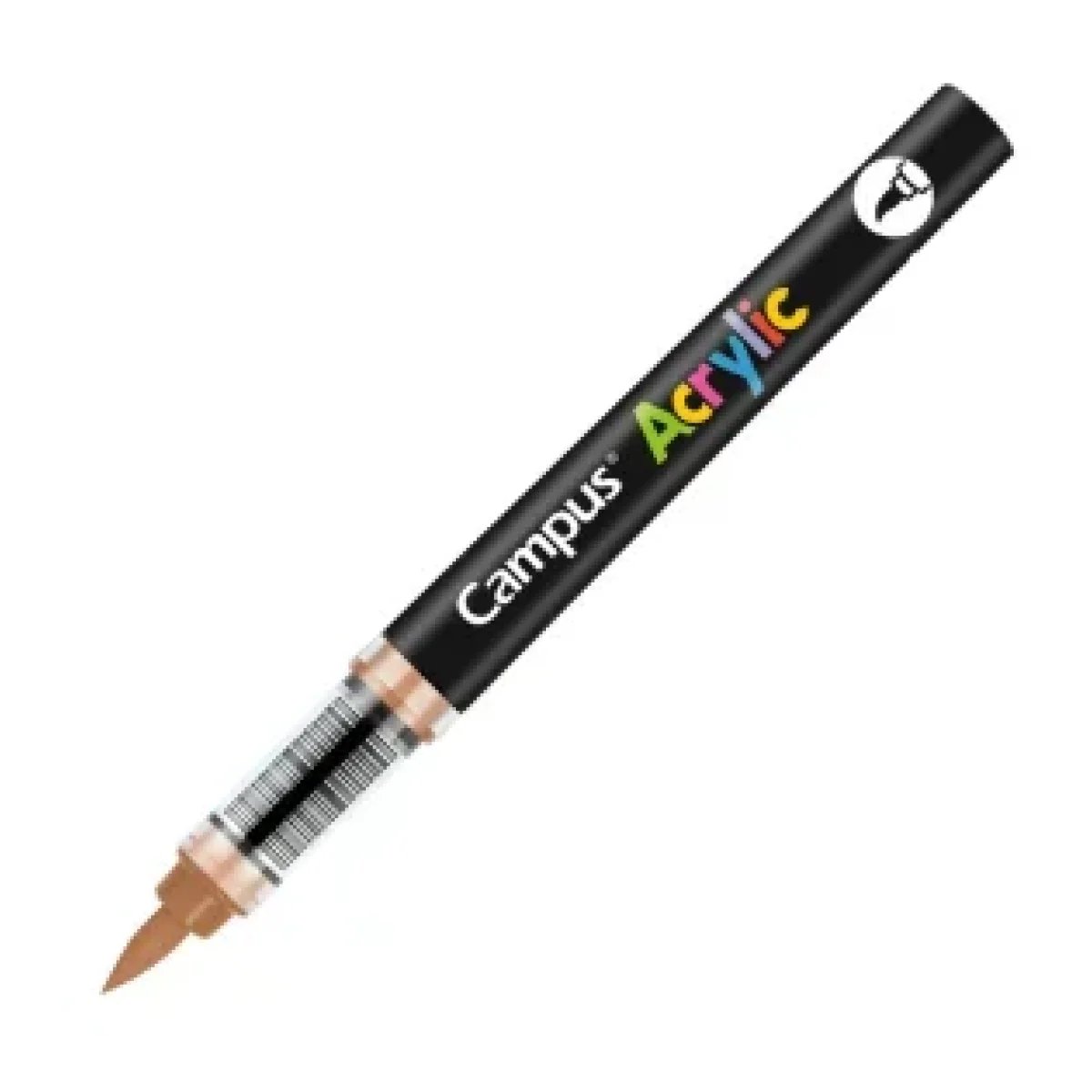 Retolador acrylic pinzell marró clar Campus 081785
